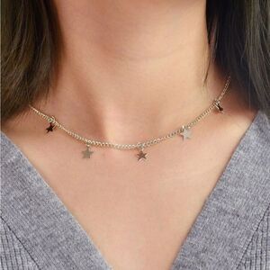 Silver Star Chain Necklace